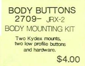 CRP 2709 JRX-2 Body Button Mounting Kit