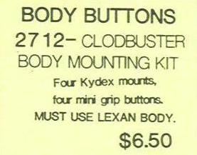 CRP 2712 Clodbuster Body Button Mounting Kit