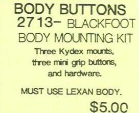 CRP 2713 Blackfoot Body Button Mounting Kit